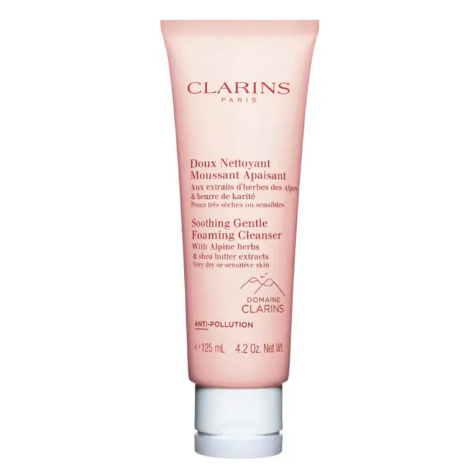 CLARINS DOUX MOUSSANT APAISANT 125ML ( ancienne emballage ).