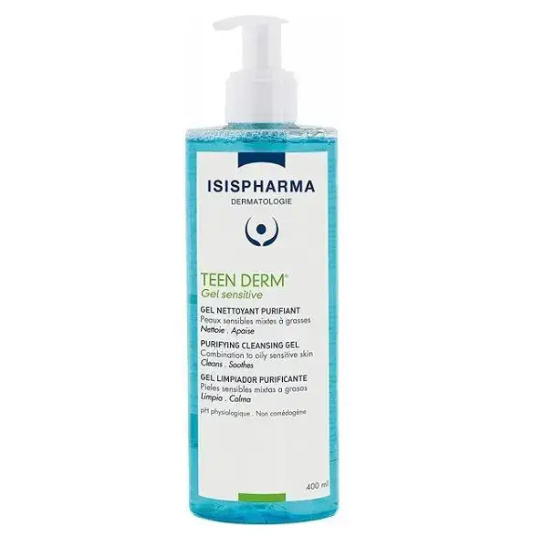 ISISPHARMA TEEN DERM GEL SENSITIVE GEL NETTOYANT PURIFIANT 400ML