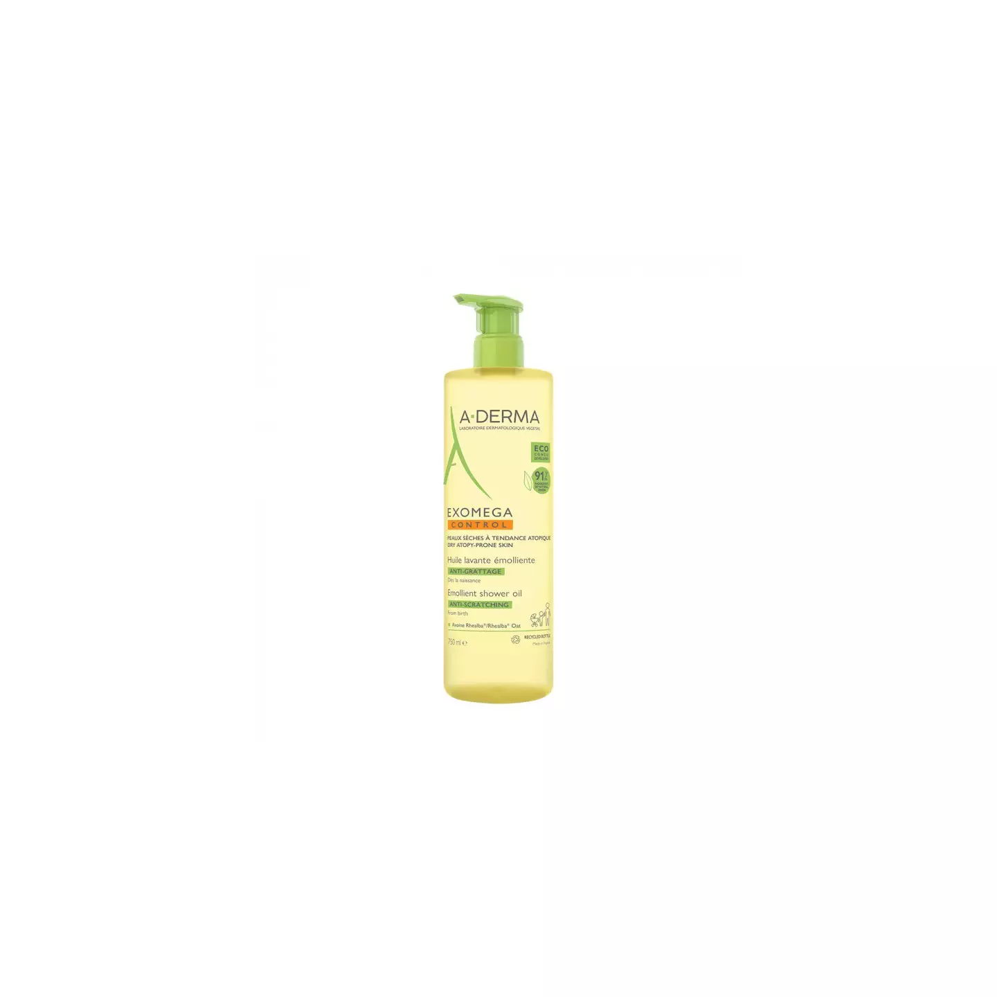 A-DERMA EXOMEGA CONTROL HUILE LAVANTE ÉMOLLIENTE 500 ML