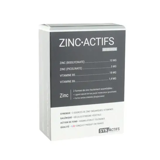 Aragan Syn Zinc Actifs 60 Gélules