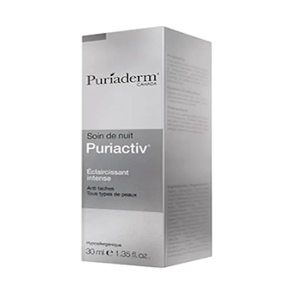Puriaderm Puriactiv Eclaircissant Soin Nuit 30ml