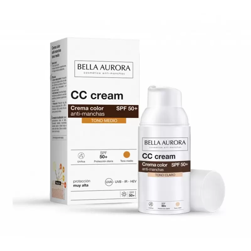 BELLA AURORA CC CREME ANTI TACHES SPF50 TEINTE MEDIUM 30 ML