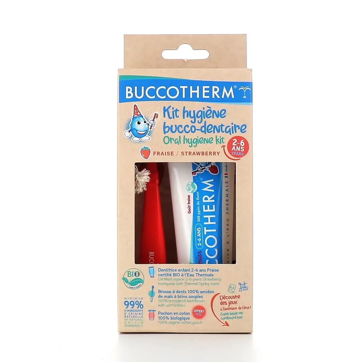 Buccotherm Kit Hygiène Bucco-Dentaire fraise 7-12 Ans
