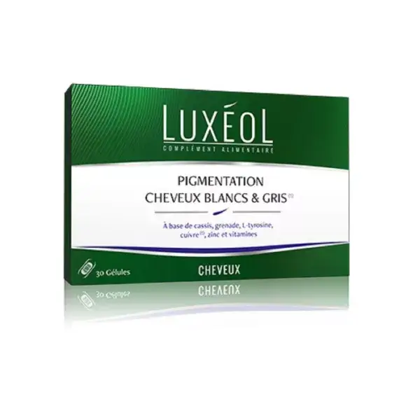 3760007330292-luxeol-pigmentation-cheveux-blancs-et-gris-30-gelules LUXEOL Pigmentation Cheveux Blancs et Gris 30 Gélules – Image 1