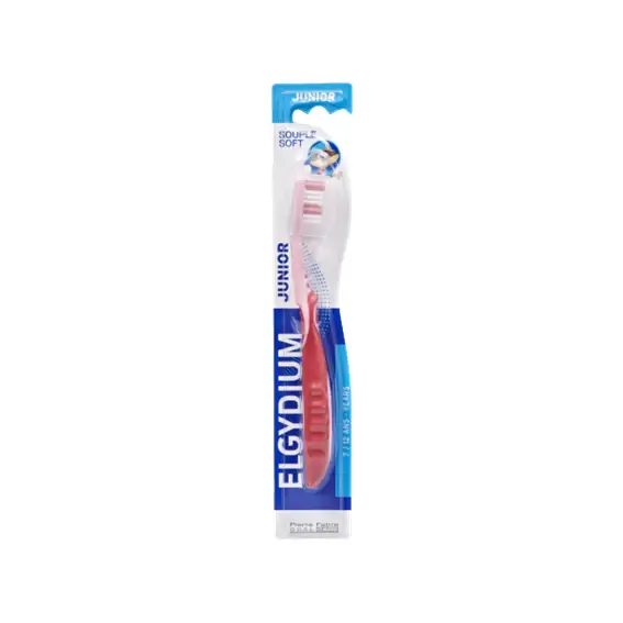 ELGYDIUM JUNIOR Brosse à Dents Souple - Enfants de 7 à 12 Ans