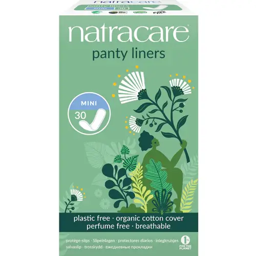 Natracare-Natural-Panty-Liners-Mini-782126003003 Natracare Protège-slips Mini , 1 x 30 St – Image 1