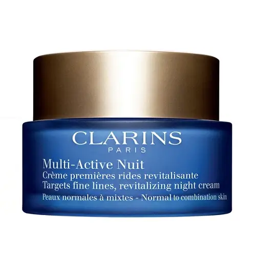 clarins_multi_active_nuit_creme_legere_580x CLARINS MULTI ACTIVE NUIT CREME PREMIERS RIDES PEAUX NORMAL A MIXTE 50 ML – Image 1
