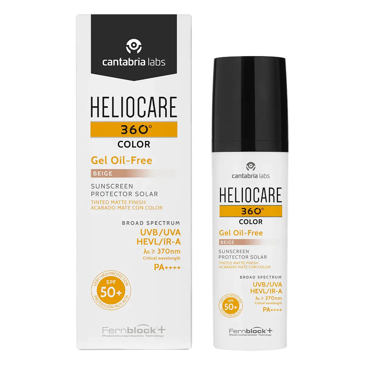HELIOCARE 360 GEL OIL-FREE BEIGE SPF50+