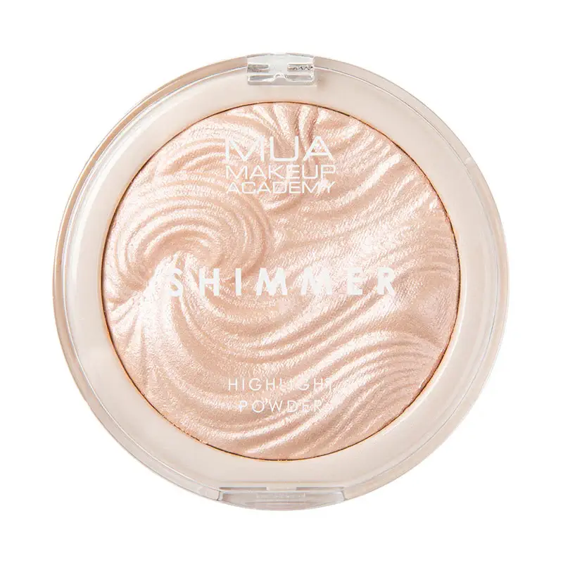Shimmer-Highlight-Powder-2022-Pink-Shimmer-Lid-On Mua makeup shimmer highlight peach diamond – Image 1