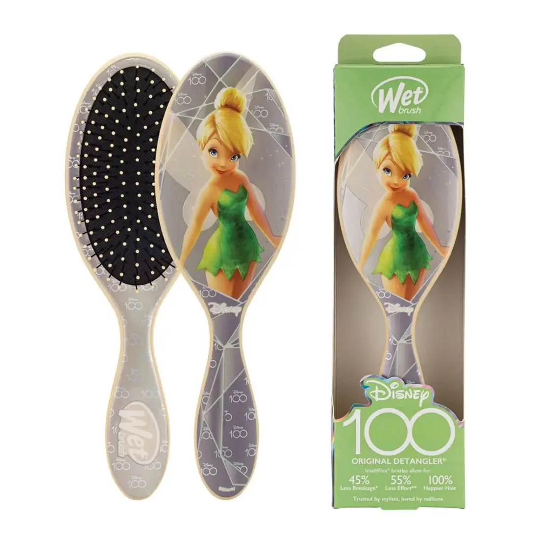 736658490763-2_1702291104 wet brush (Brosse humide ): Démêlant Disney 100 Original - Fée Clochette – Image 1