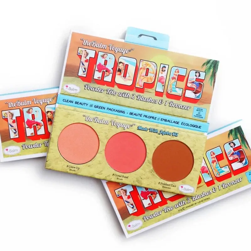 the-balm-tropics-powder-trio-model-roz-x-thebalm The balm - Tropics Powder Trio - Model Roz x theBalm – Image 1