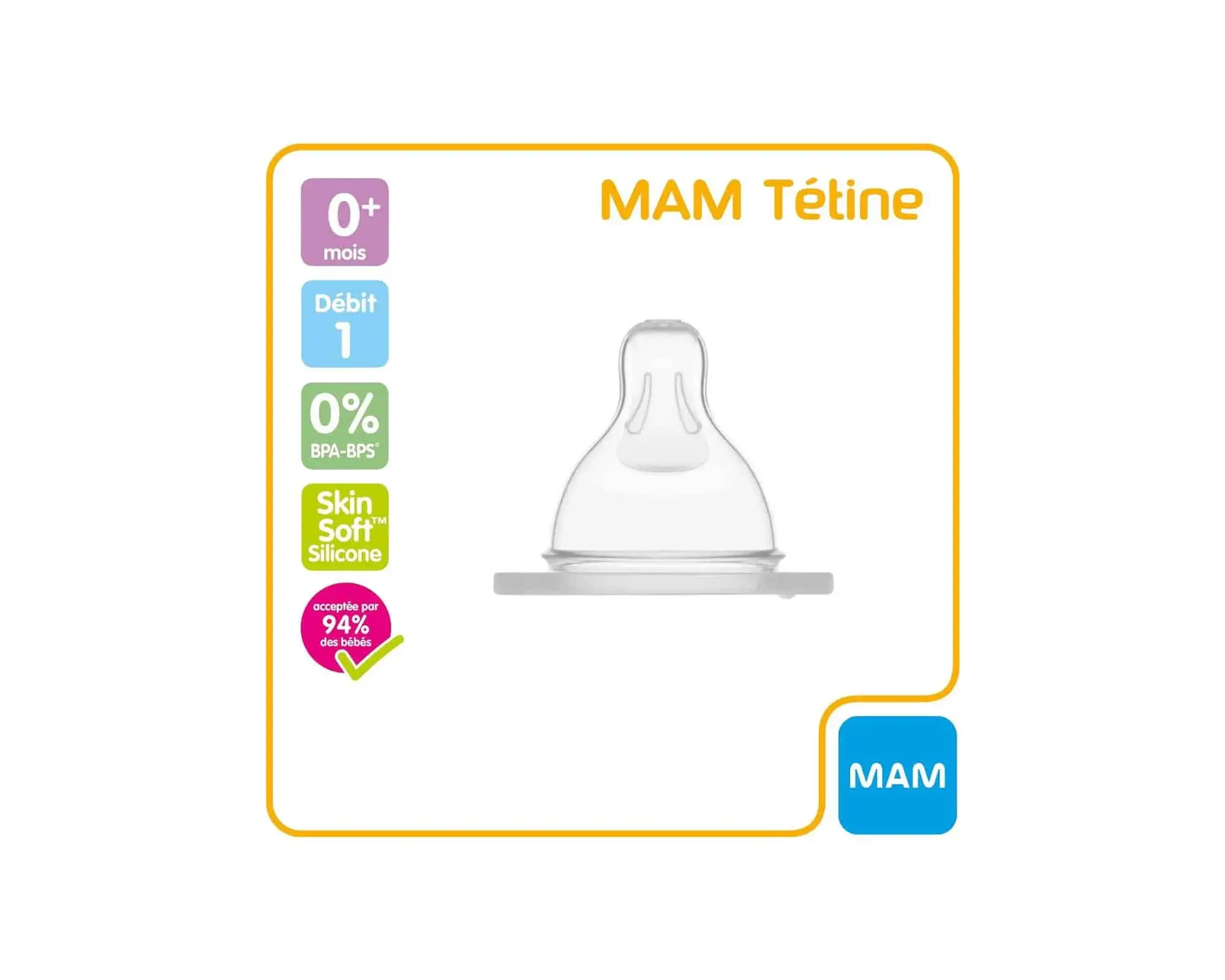 MAM TETINE TAILLE 1 0M+