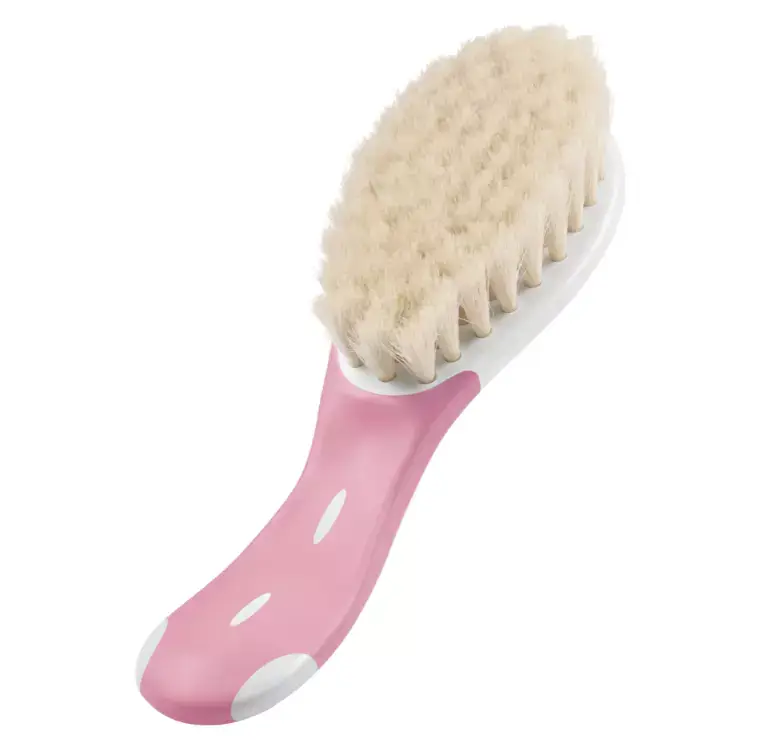 Nuk Brosse à poils naturels Rose