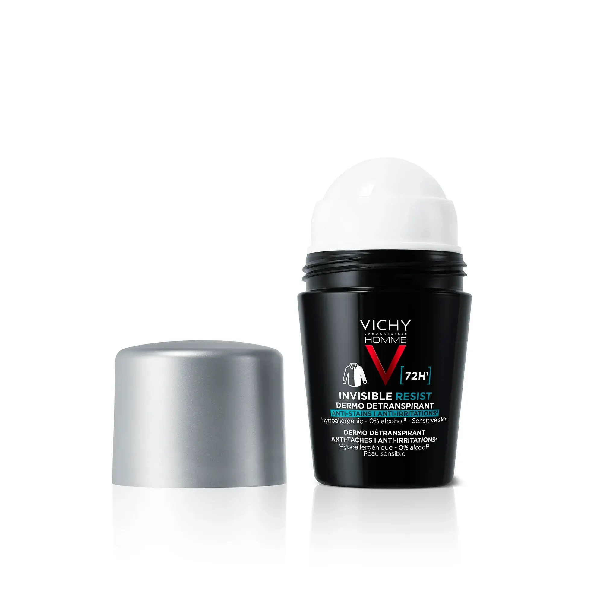 Vichy-Product-Deo-Invisible-Resist-72h-3337875894234-PackshotAppli VICHY DÉODORANT DERMO-DÉTRANSPIRANT INVISIBLE PROTECT 72H ANTI-TACHES ANTI-IRRITATIONS – Image 1