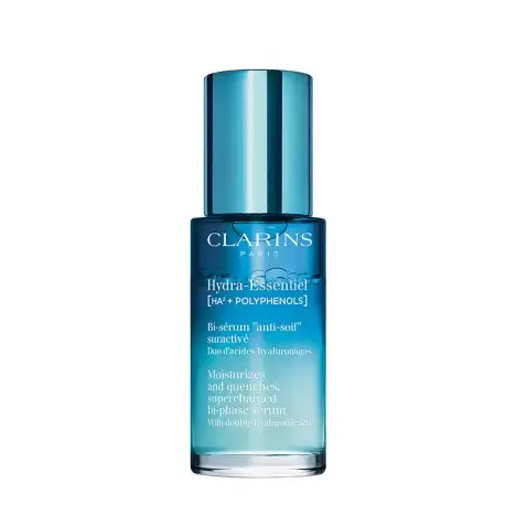 hydra-essentiel-ha-polyphenols-bi-serum-anti-soif-suractive CLARINS Sérum Bi-Phase Hydra-Essentiel | 30ml – Image 1
