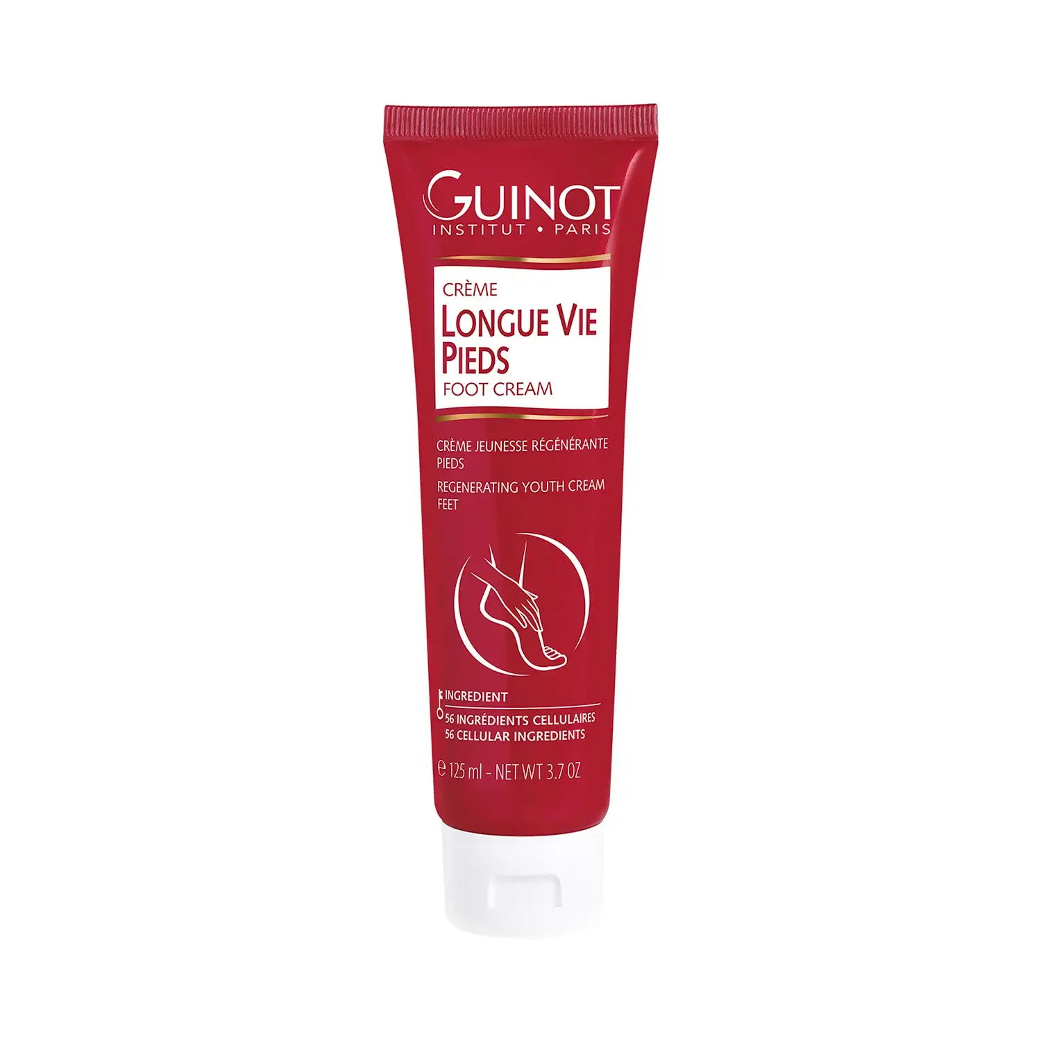 3500465122806 GUINOT LONGUE VIE CREME JEUNESSE REGENERANTE PIEDS 125 ML – Image 1