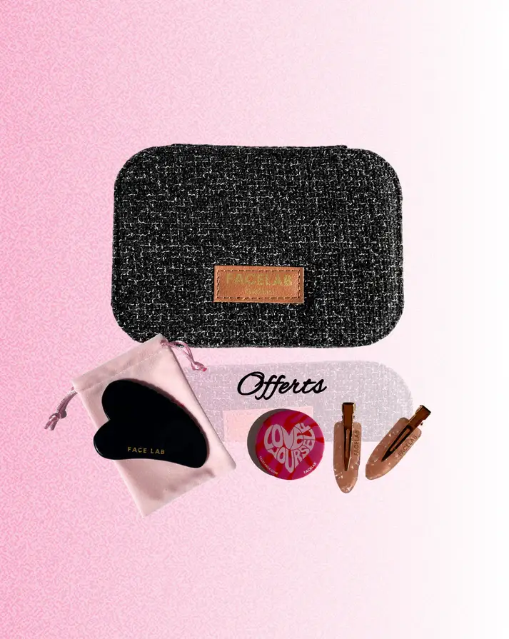 Coffret Gua Sha Coeur Texturé Obsidienne Noire