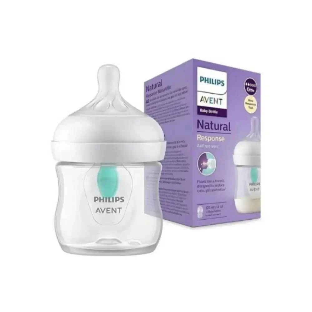 Avent Biberon Natural Response Airfree avec valve 125 ml 0 mois et plus