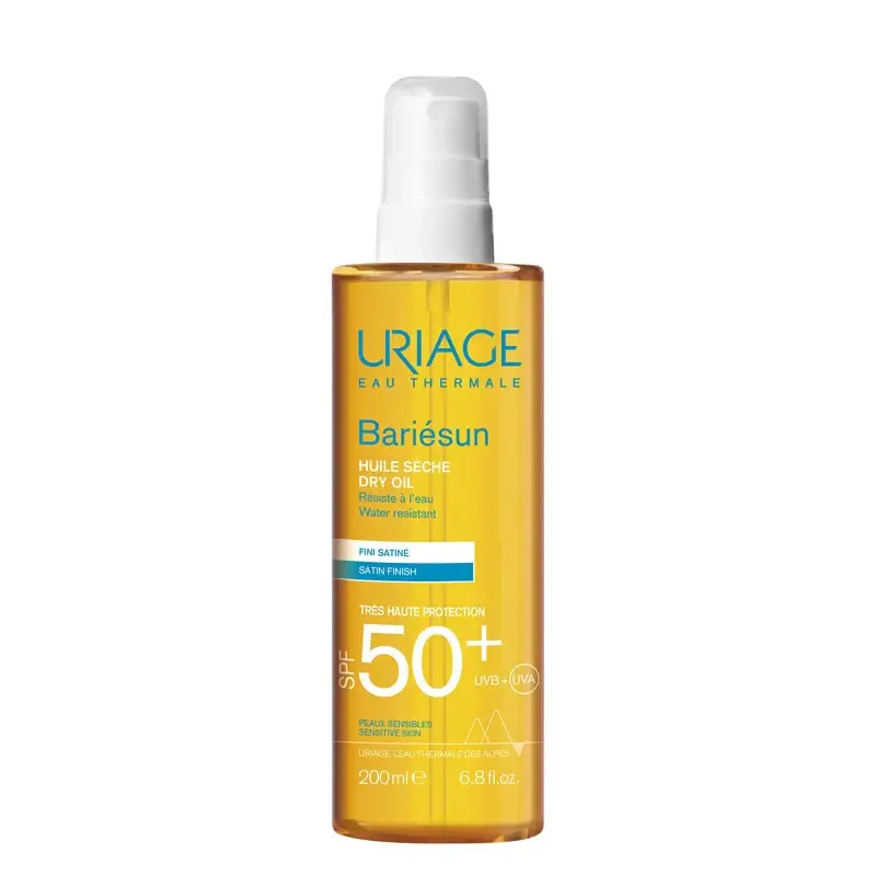 URIAGE Huile sèche Peau Sensible Haute Protection Spf 50 Résiste à l'Eau URIAGE