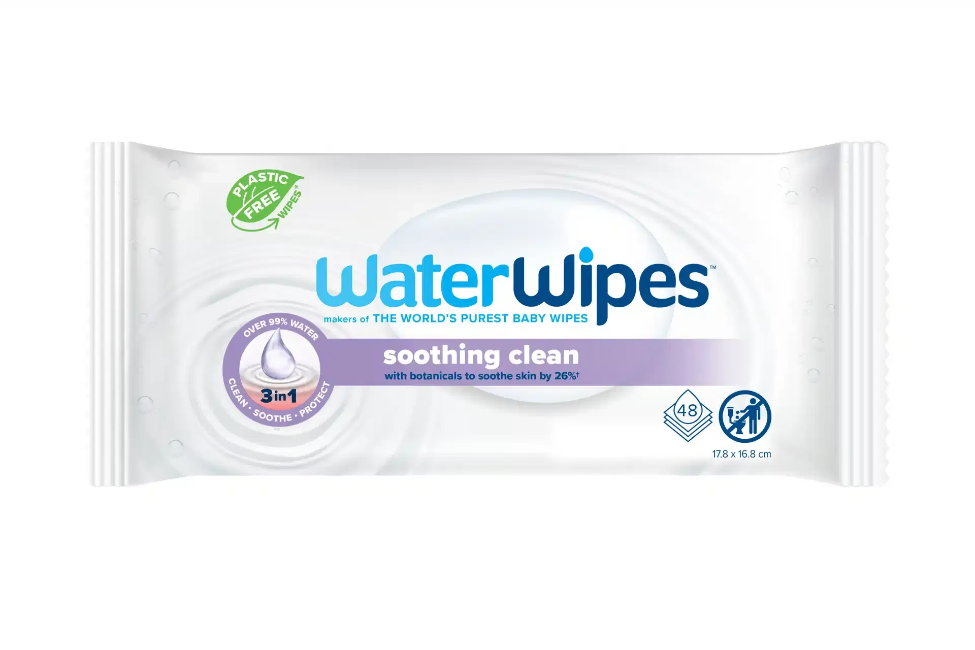 WATERWIPES LINGETTES APAISANTE 48 UNITES