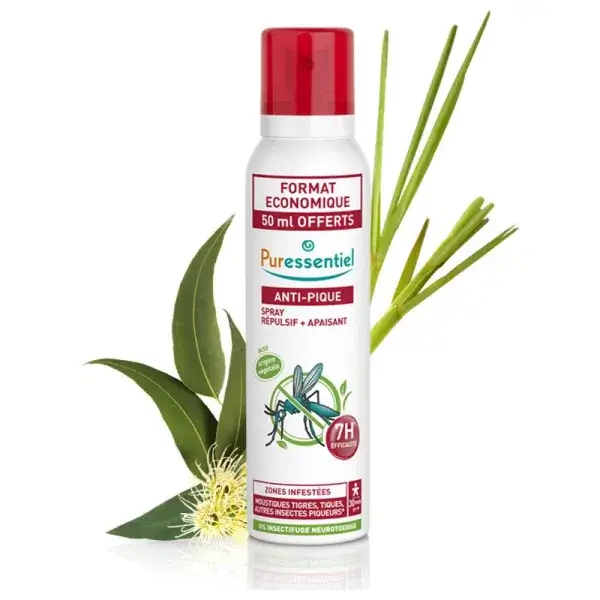 PURESSENTIEL ANTI-PIQUE Spray Répulsif et Apaisant 200ml