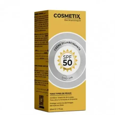 cosmetix-dermatologie-soin-2-en-1-eclaircissant-spf50-50ml COSMETIX CREME ECLAIRCISSANTE SPF50 – Image 1