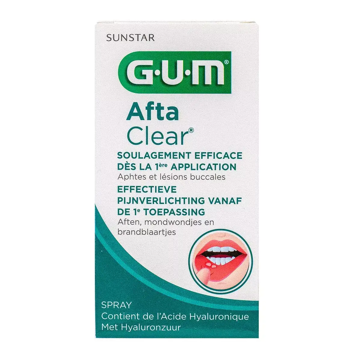 7630019902229-afta-clear-aphtes-et-lesions-buccales-spray-15ml Gum Afta Clear aphtes et lésions buccales spray 15ml – Image 1