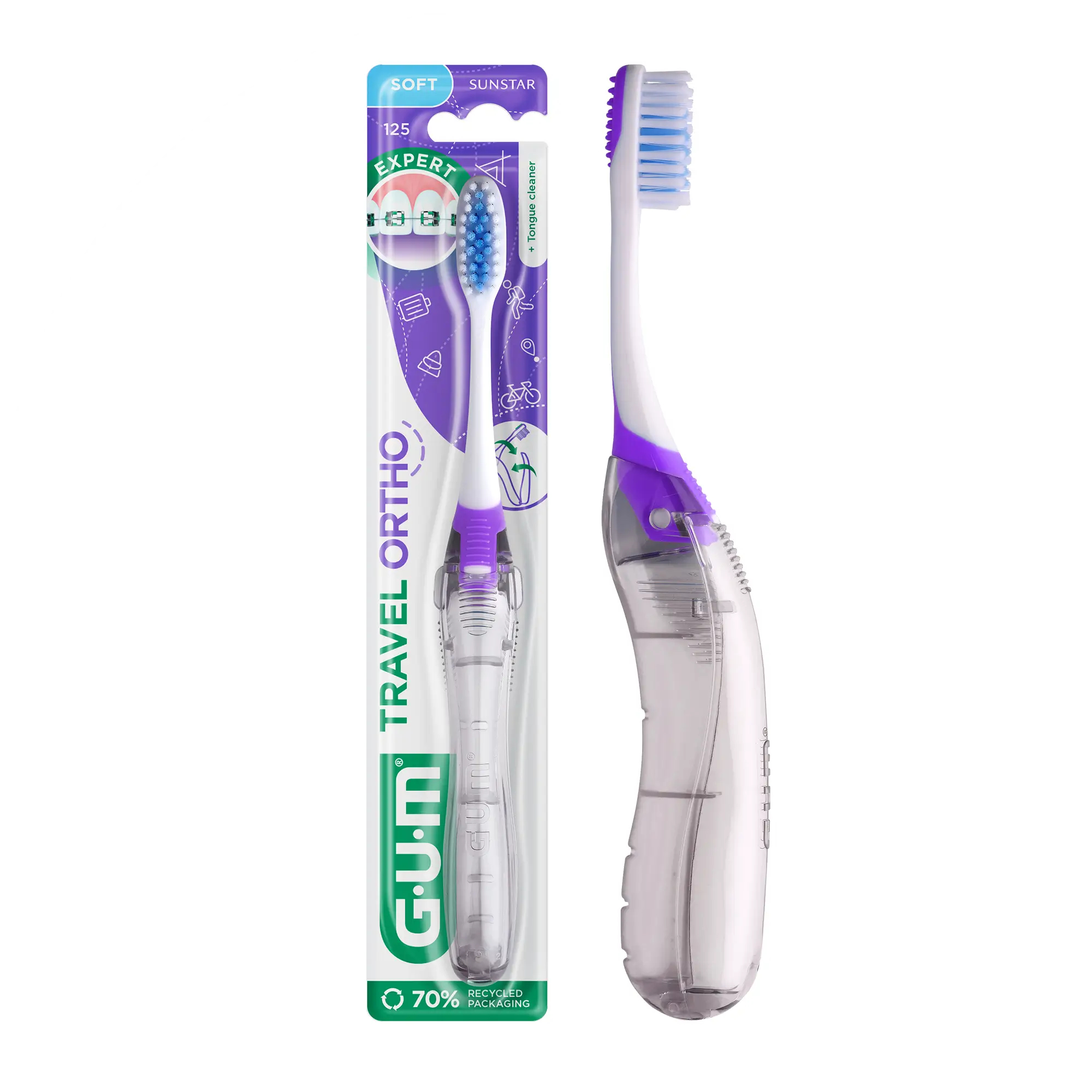 GUM BROSSE A DENT ORTHO TRAVEL 125