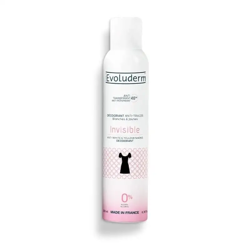 EVOLUDERM DEODORANT INVISIBLE ANTI-TRACES 48H 200ML