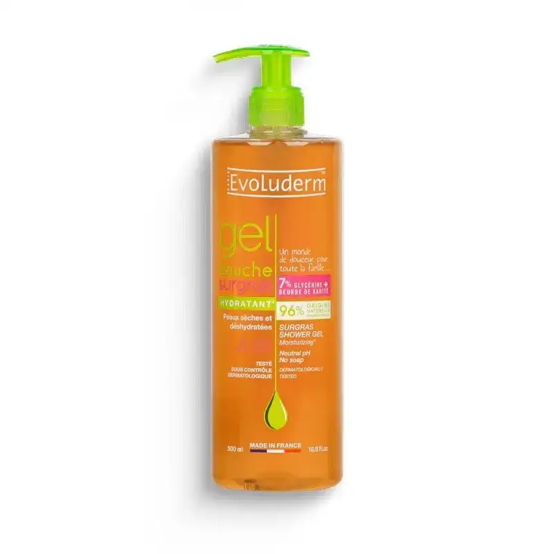 EVOLUDERM GEL DOUCHE SURGRAS HYDRATANT 500ML