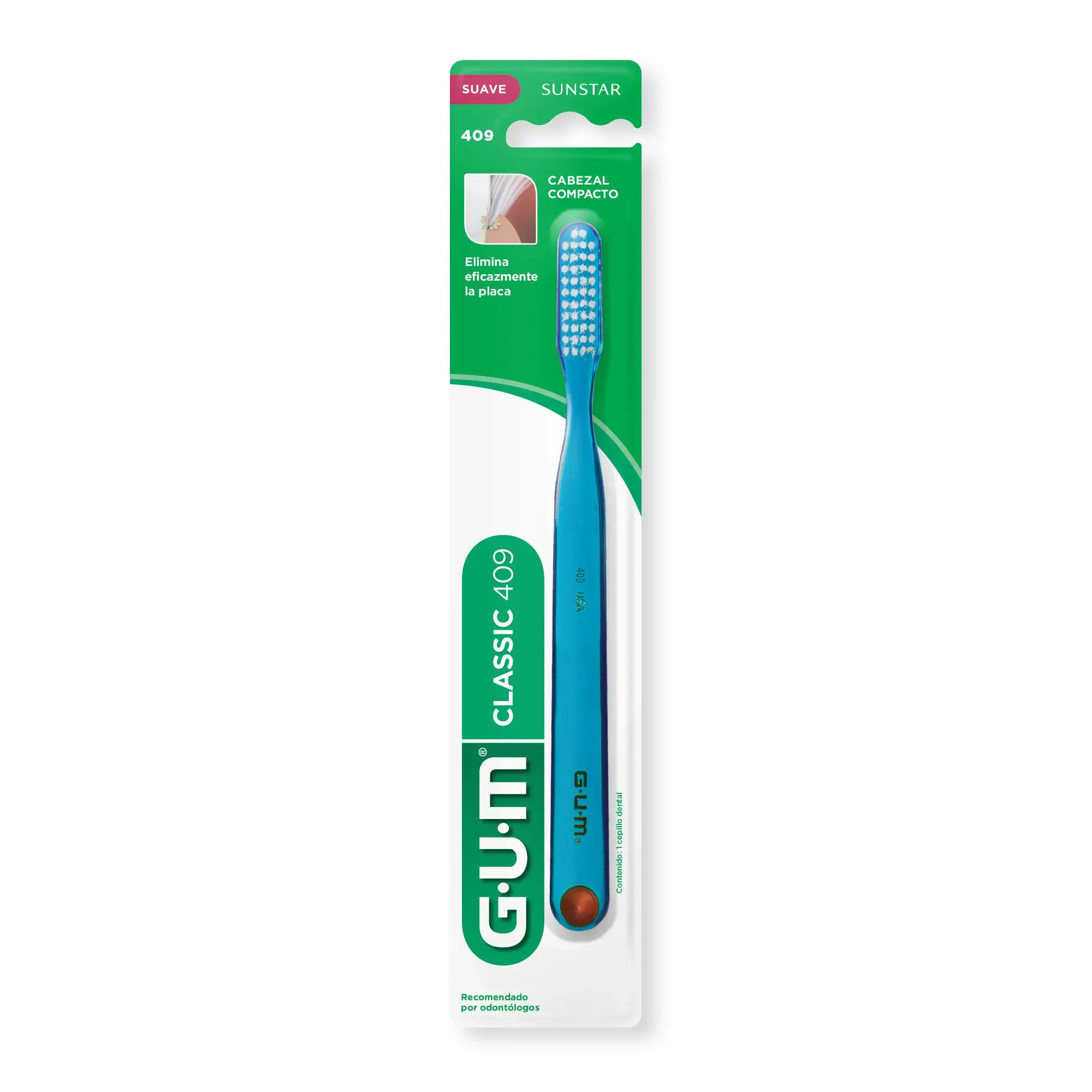 GUM CLASSIC BROSSE A DENTS SOUPLE COMPACT 409