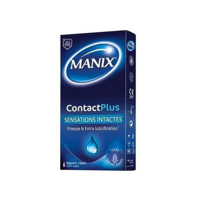 1 MANIX CONTACT PLUS SENSATIONS INTACTES 6 PRESERVATIFS – Image 1