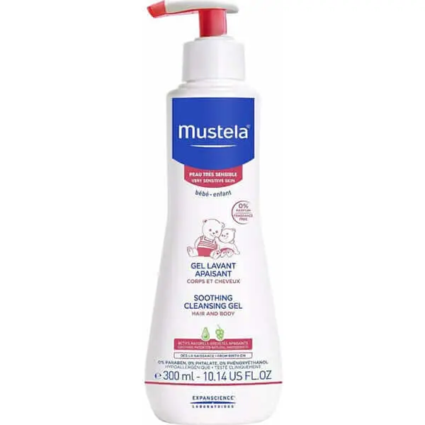 3504105035709 MustelaGel Lavant Apaisant Corps Et Cheveux 300ml Peaux Tres Sensibles Mustela – Image 1