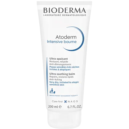BIODERMA Atoderm Intensive Baume 200ml Ultra Apaisant - Peaux Sensibles Très Sèches Irritées