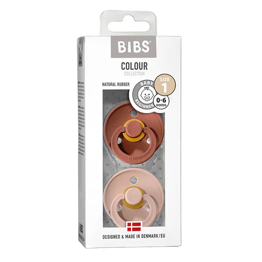 5713795110247-1 Bibs Set de 2 sucettes Wood chuck/ blush 0-6 mois – Image 1