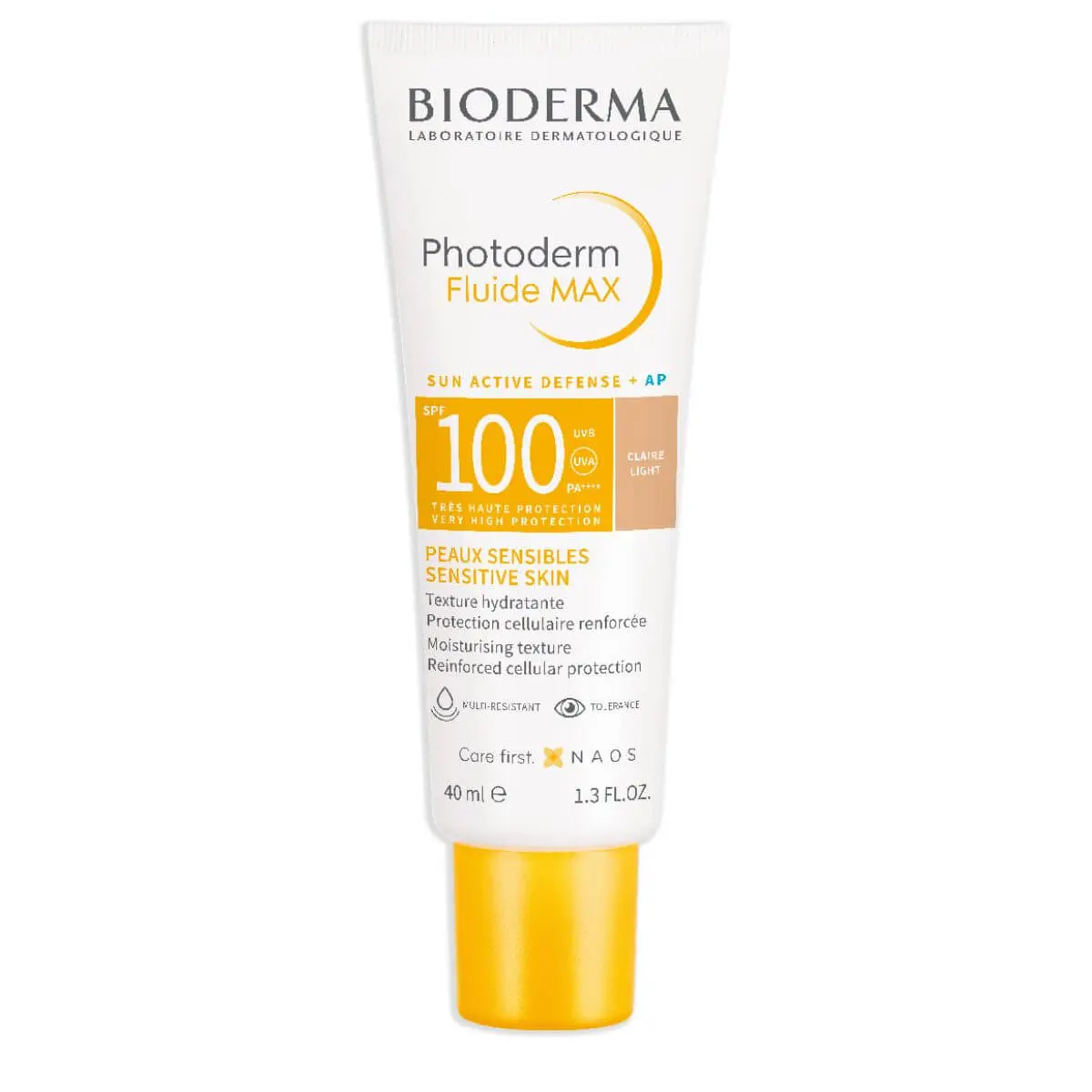 671163 BIODERMA PHOTODERM MAX SPF100 FLUIDE TEINTE CLAIRE 40ML – Image 1