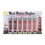 THE BALM MEET MATTE HUGHES® San Francisco - Lot de 6 mini rouges à lèvres liquides longue durée, 2,4 fl. oz.