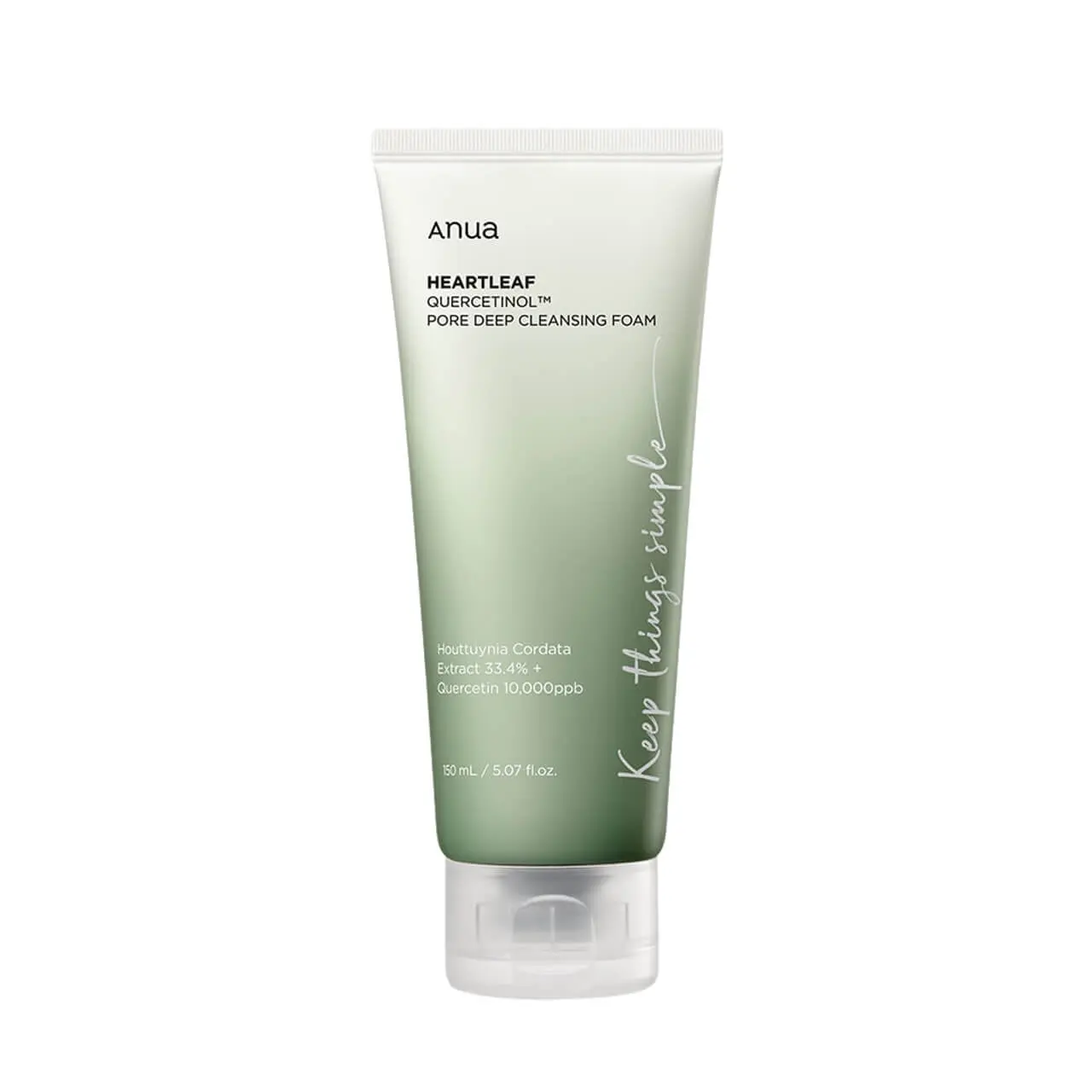 ANUA - HEARTLEAF QUERCETINOL PORE DEEP CLEANSING FOAM 150ML – Image 1