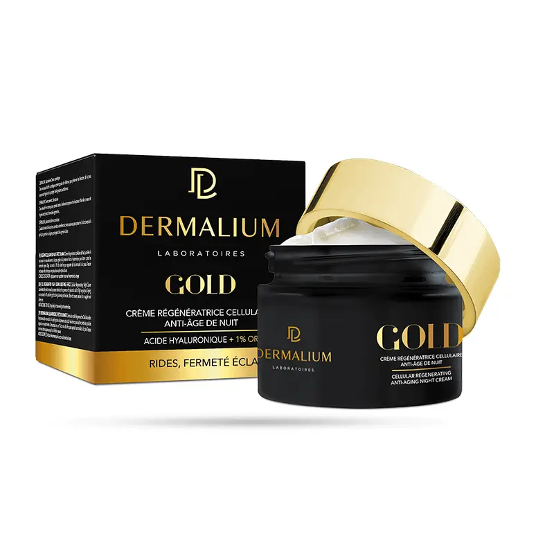 DERMALIUM-GOLD-CREME-REGENERATRICE-CELLULAIRE-ANTI-AGE-NUIT-50ML DERMALIUM GOLD CREME REGENERATRIC CR DE NUIT 50ML – Image 1