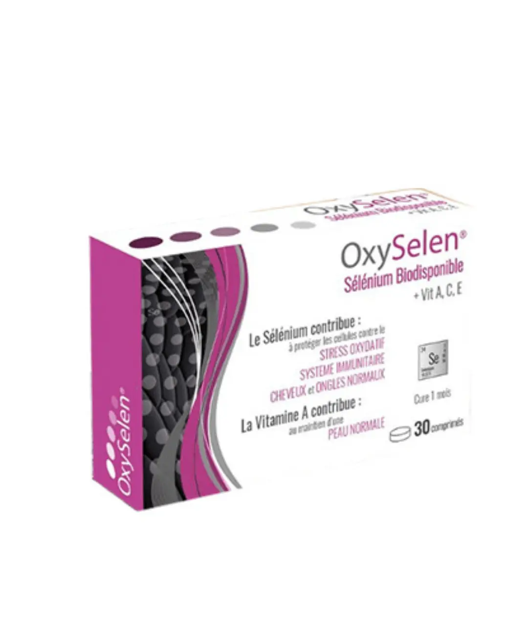 Design-sans-titre-22-12 OxySelen Sélénium Biodisponible Vit. A, C, E -30 comprimés – Nutrilair – Image 1