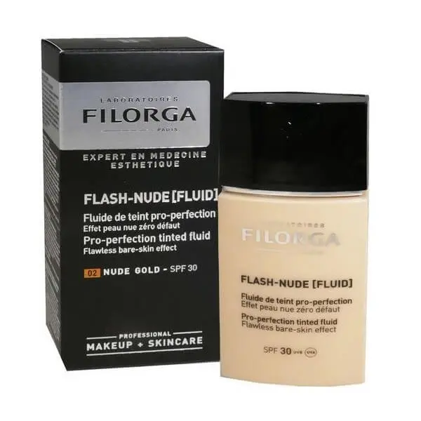 FILORGA FLASH-NUDE [FLUID] 02 NUDE GOLD MEDIUM SPF30 30ML