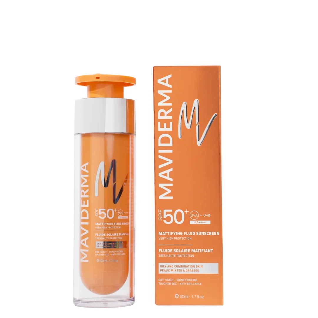 Maviderma-Ecran-Fluide-Matifiant-spf50-50ml-1-1.webp Maviderma Ecran Fluide Matifiant Spf50+ 50ml – Image 1