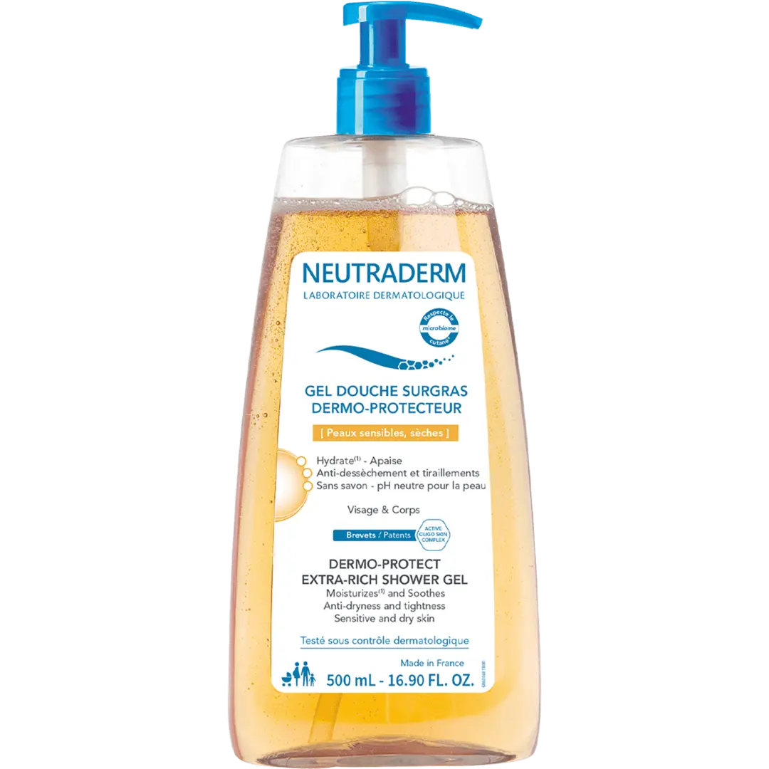 NEM-686014-3273816860145-EP-2 Neutraderm Gel Douche Surgras Dermo-Protecteur 500 ml – Image 1