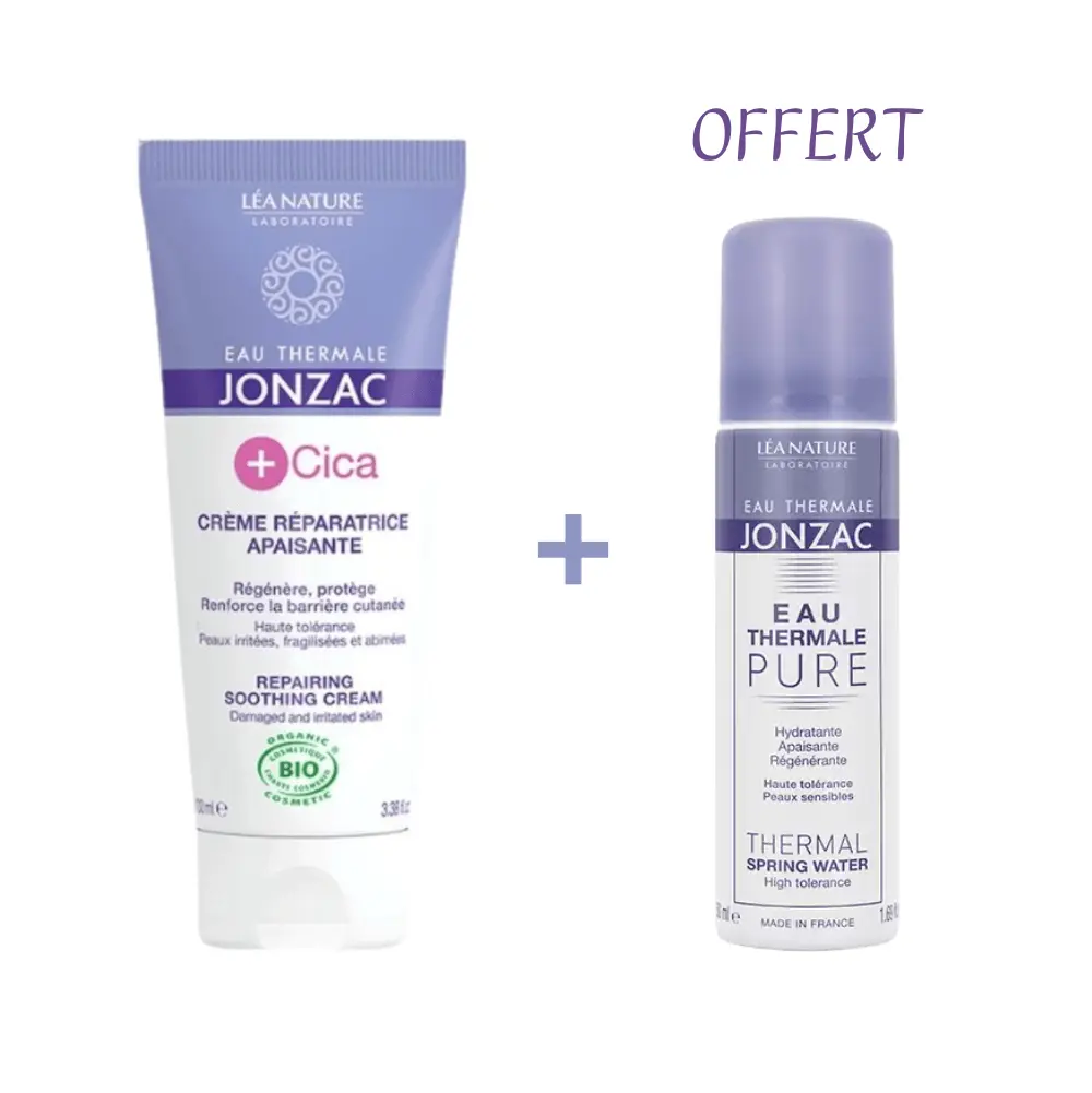 REPONSE DELICATE (28) Jonzac +Cica Crème Réparatrice Apaisante Bio 100 ml + Eau Thermale Bio 50 ml Offert – Image 1