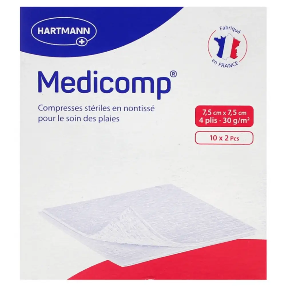 REPONSE DELICATE (4) Hartmann medicomp compresse 7.5*7.5 – Image 1