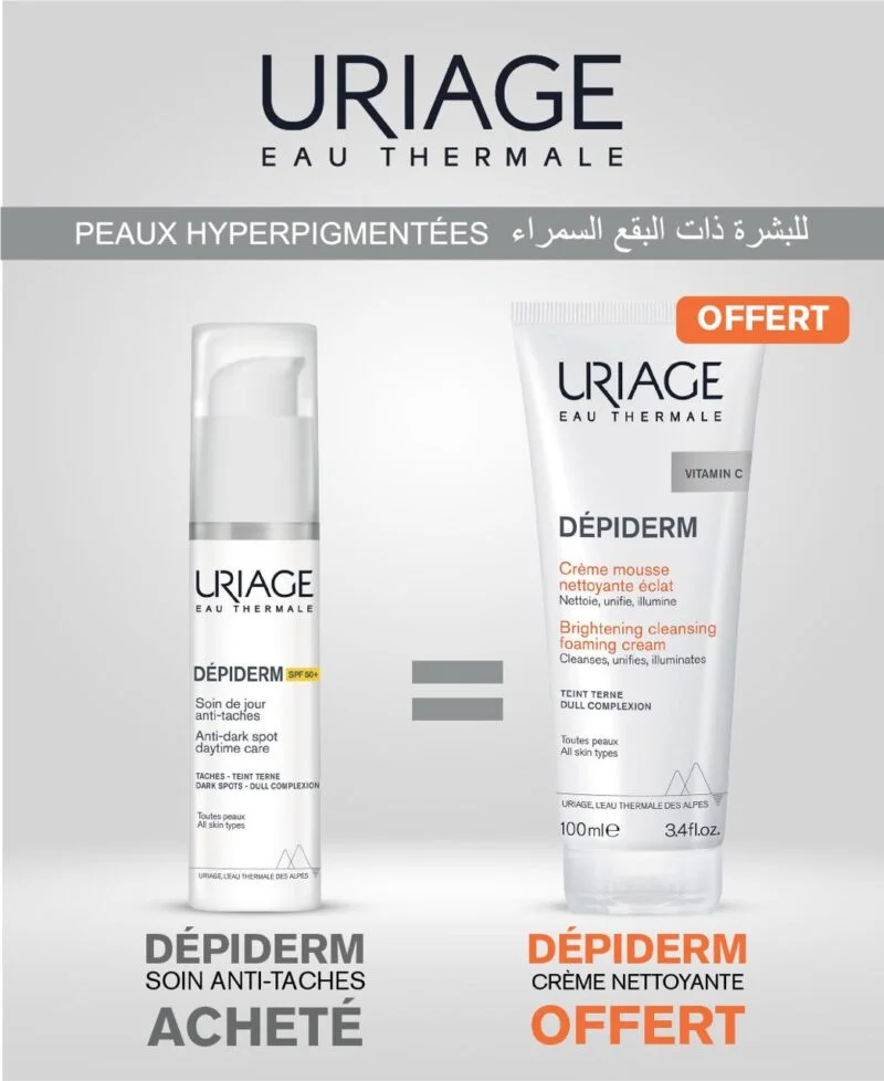 Uriage Depiderm Spf50 30ml + Depiderm Mousse Nettoyante 100ml PACK