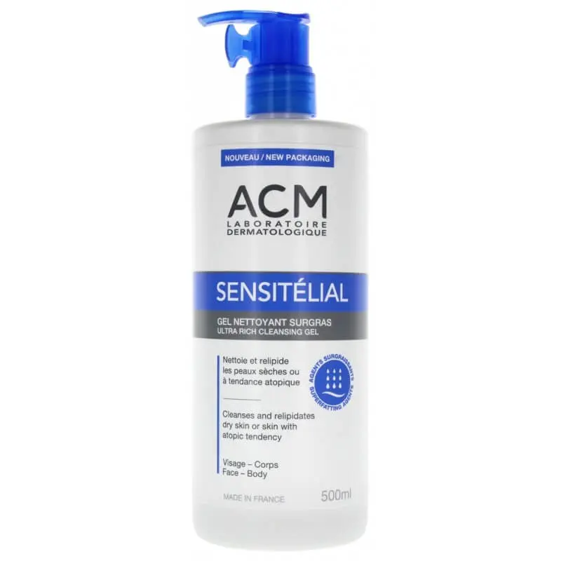 acm-sensitelial-gel-nettoyant-surgras-500ml ACM SENSITELIAL GEL NETTOYANT SURGRAS 500 ML – Image 1