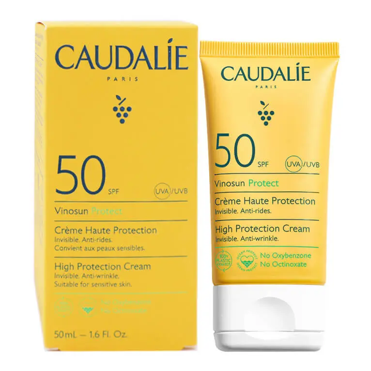 caudalie-vinosun-creme-spf50-3522931003747 CAUDALIE VINOSUN PROTECT CREME HAUTE PROTECTION SPF 50 50ML – Image 1