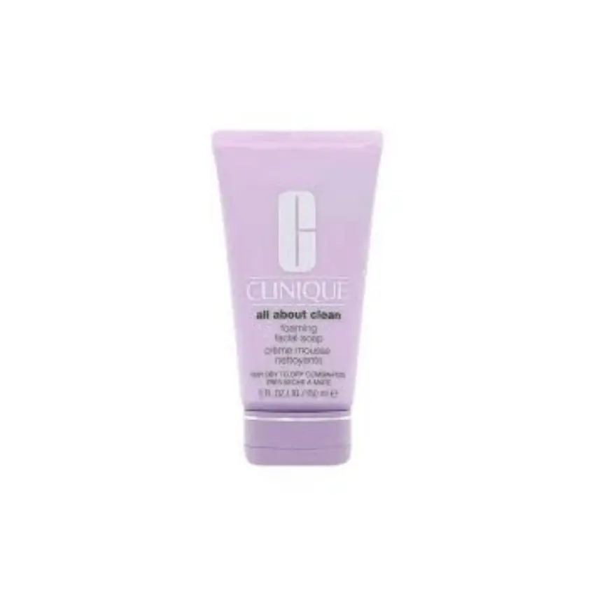 clinique-creme-mousante-prix-maroc-palmarosa CLINIQUE ALL ABOUT CLEAN CREME MOUSSE NETTOYANTE PEAU TRES SECHE A MIXTE 150 ML – Image 1