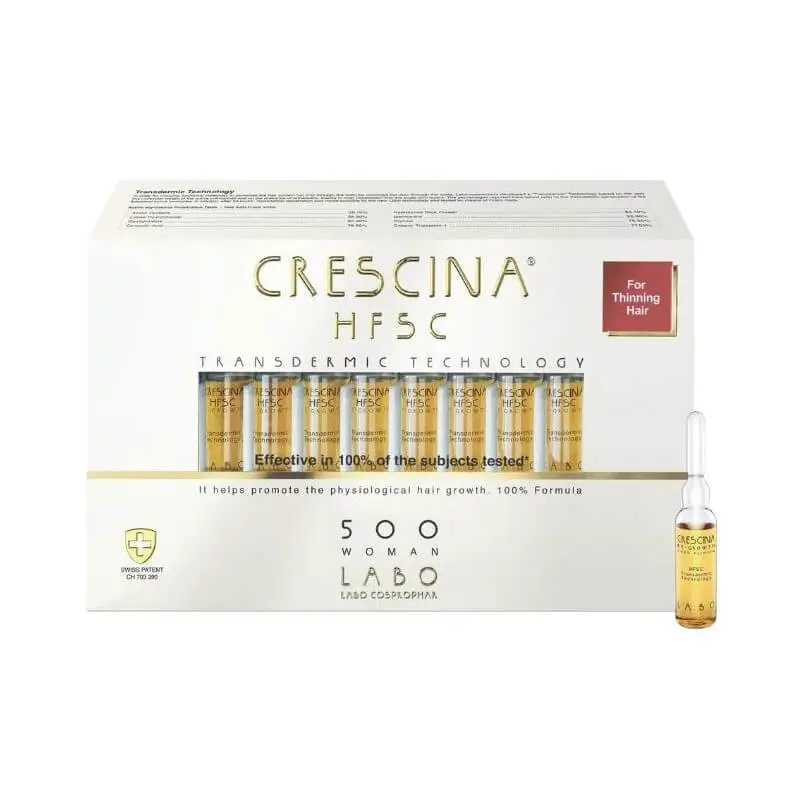 crescina-hfsc-transdermic-500-woman-20fl-20-ampoules Crescina HFSC Transdermic 500 Woman 20FL 20 ampoules – Image 1